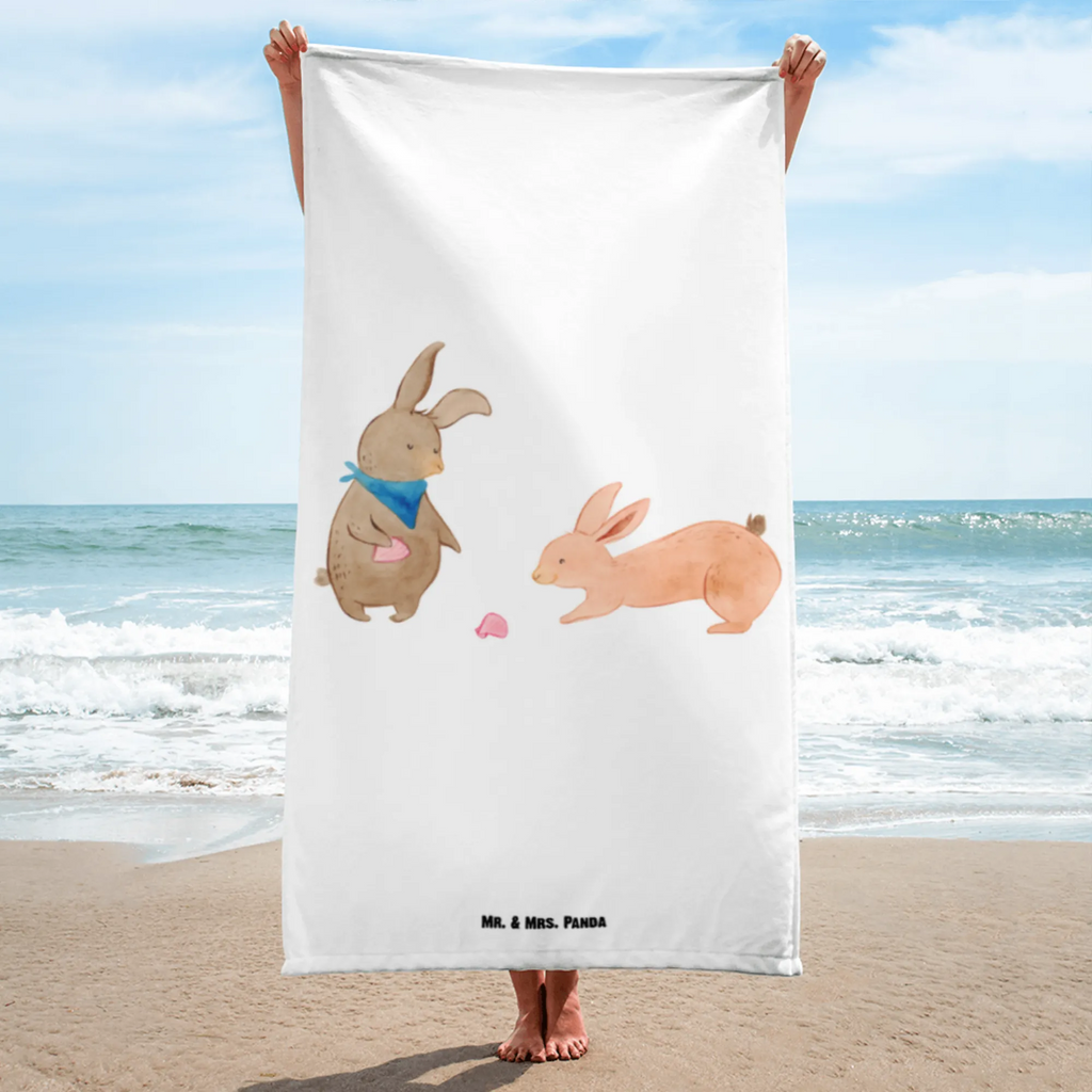 XL Badehandtuch Hasen Muschel Handtuch, Badetuch, Duschtuch, Strandtuch, Saunatuch, Familie, Vatertag, Muttertag, Bruder, Schwester, Mama, Papa, Oma, Opa, Hasen, beste Freundin, Freundin, Freundinnen, best friends, BFF, Muscheln sammeln, Muscheln, Meer