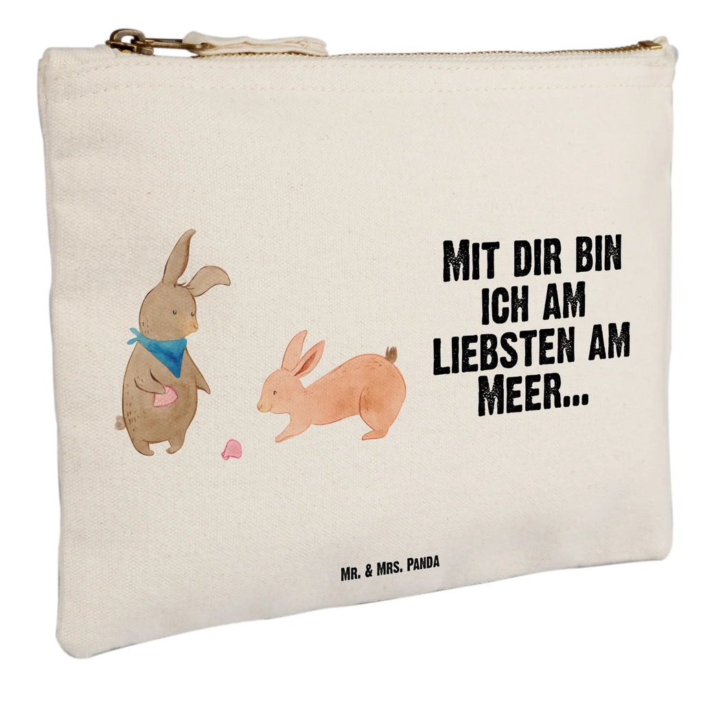 Schminktasche Hasen Muschel Schminktasche, Kosmetiktasche, Kosmetikbeutel, Stiftemäppchen, Etui, Federmappe, Makeup, XXL, Schminketui, Kosmetiketui, Schlamperetui, Familie, Vatertag, Muttertag, Bruder, Schwester, Mama, Papa, Oma, Opa, Hasen, beste Freundin, Freundin, Freundinnen, best friends, BFF, Muscheln sammeln, Muscheln, Meer