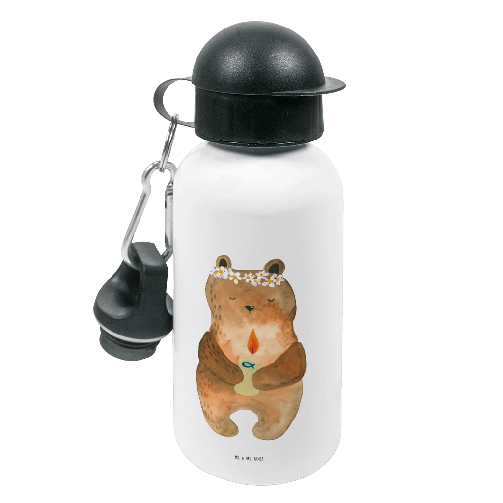 Kindertrinkflasche Kommunion-Bär Kindertrinkflasche, Kinder Trinkflasche, Trinkflasche, Flasche, Kinderflasche, Kinder, Kids, Kindergarten Flasche, Grundschule, Jungs, Mädchen, Bär, Teddy, Teddybär, Kommunion, Gottes Segen, Taufkerze, katholisch