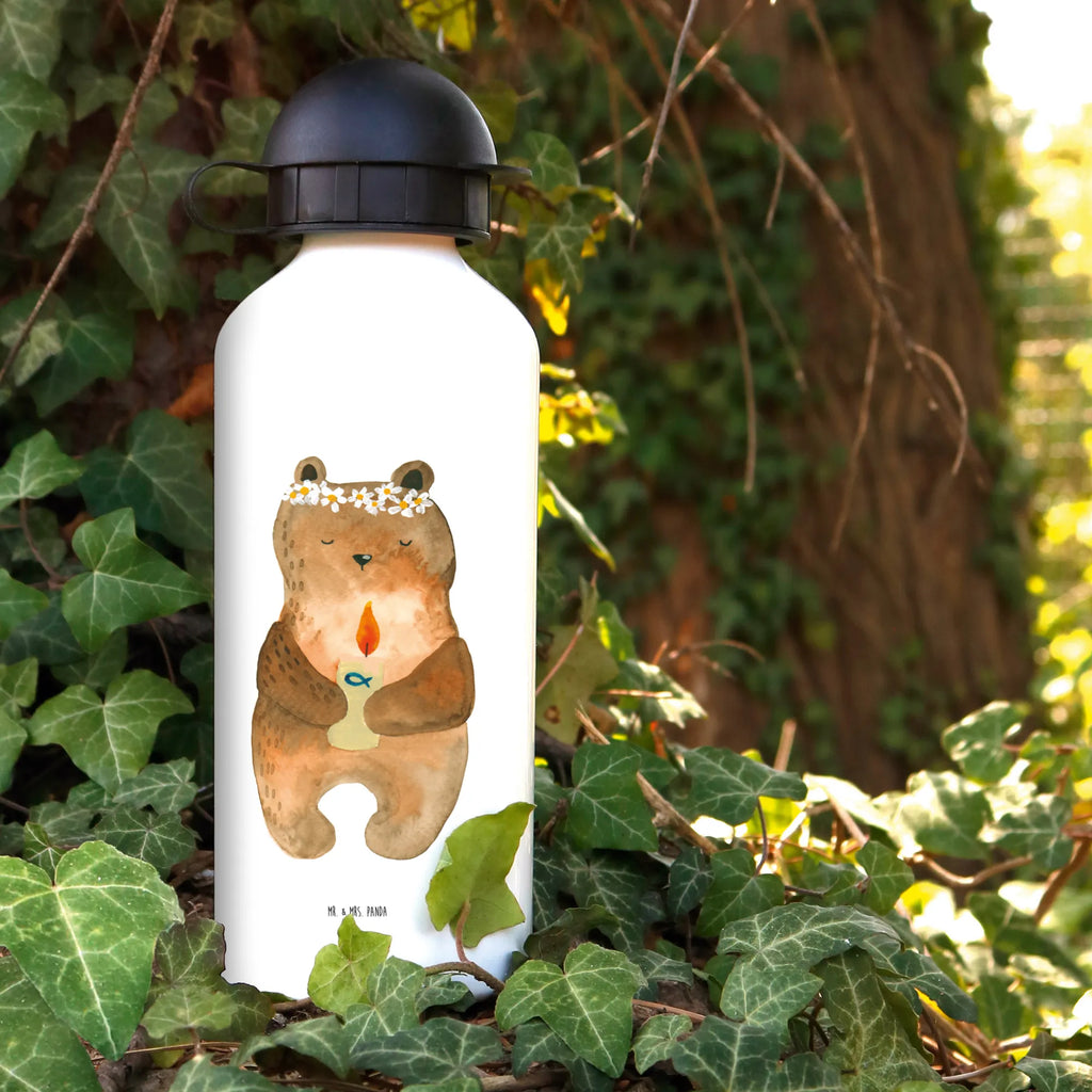 Kindertrinkflasche Kommunion-Bär Kindertrinkflasche, Kinder Trinkflasche, Trinkflasche, Flasche, Kinderflasche, Kinder, Kids, Kindergarten Flasche, Grundschule, Jungs, Mädchen, Bär, Teddy, Teddybär, Kommunion, Gottes Segen, Taufkerze, katholisch