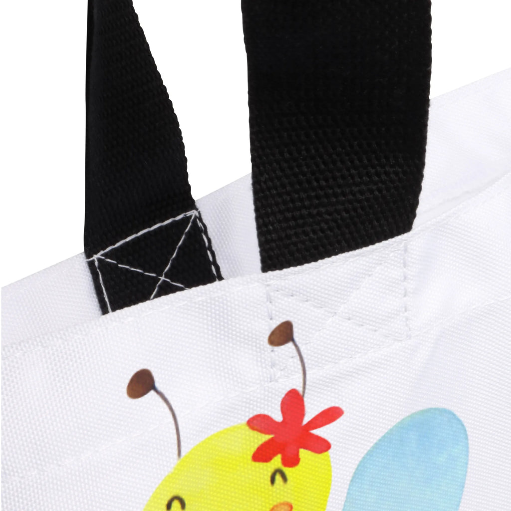 Shopper Biene Happy Beutel, Einkaufstasche, Tasche, Strandtasche, Einkaufsbeutel, Shopper, Schultasche, Freizeittasche, Tragebeutel, Schulbeutel, Alltagstasche, Biene, Wespe, Hummel