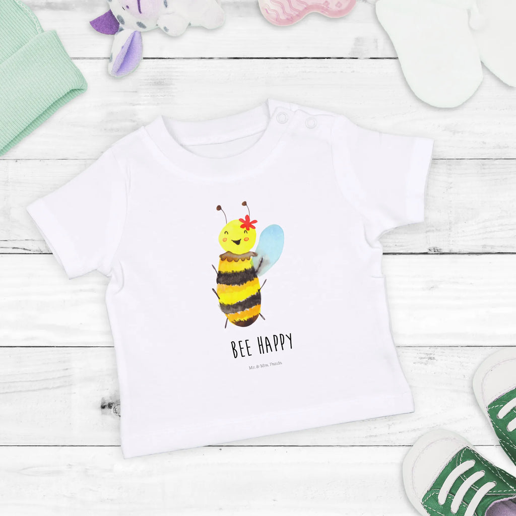 Organic Baby Shirt Biene Happy Baby T-Shirt, Jungen Baby T-Shirt, Mädchen Baby T-Shirt, Shirt, Biene, Wespe, Hummel