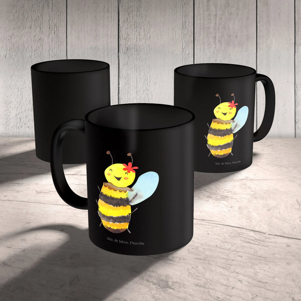 Tasse Biene Happy Tasse, Kaffeetasse, Teetasse, Becher, Kaffeebecher, Teebecher, Keramiktasse, Porzellantasse, Büro Tasse, Geschenk Tasse, Tasse Sprüche, Tasse Motive, Kaffeetassen, Tasse bedrucken, Designer Tasse, Cappuccino Tassen, Schöne Teetassen, Biene, Wespe, Hummel