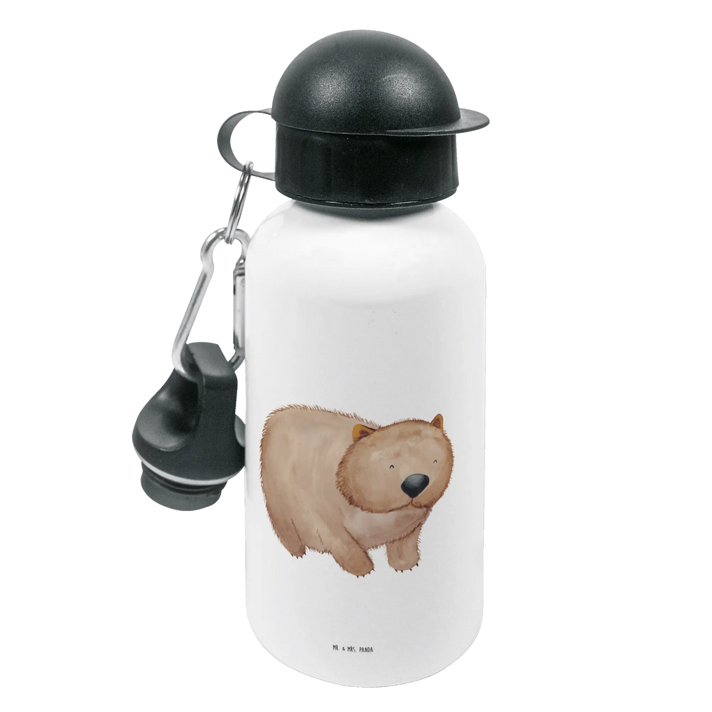 Kindertrinkflasche Wombat Kindertrinkflasche, Kinder Trinkflasche, Trinkflasche, Flasche, Kinderflasche, Kinder, Kids, Kindergarten Flasche, Grundschule, Jungs, Mädchen, Tiermotive, Gute Laune, lustige Sprüche, Tiere, Wombat, Das Leben ist schön, Motivation, Spruch, Australien