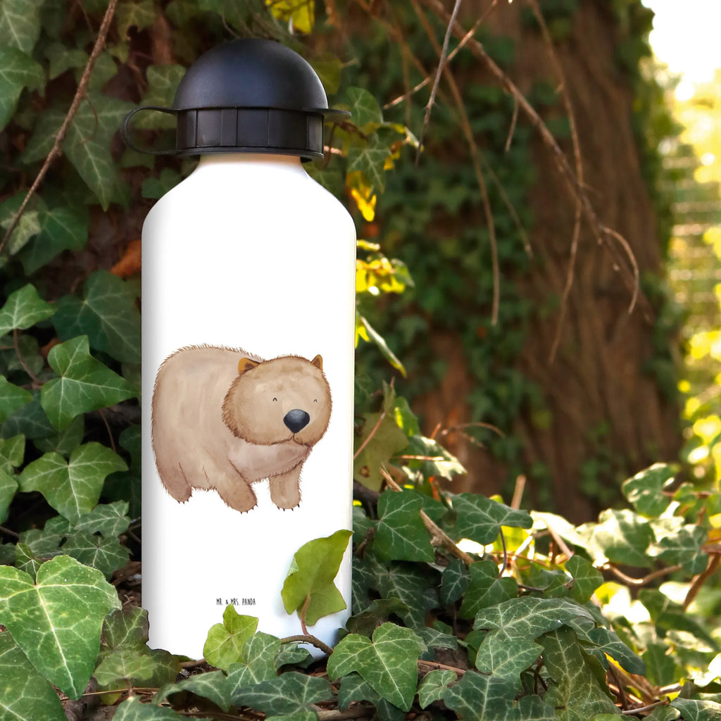 Kindertrinkflasche Wombat Kindertrinkflasche, Kinder Trinkflasche, Trinkflasche, Flasche, Kinderflasche, Kinder, Kids, Kindergarten Flasche, Grundschule, Jungs, Mädchen, Tiermotive, Gute Laune, lustige Sprüche, Tiere, Wombat, Das Leben ist schön, Motivation, Spruch, Australien