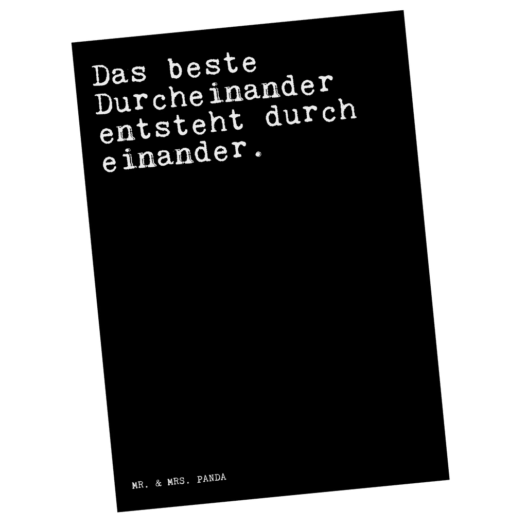 Postkarte Sprüche und Zitate Das beste Durcheinander entsteht durch einander. Postkarte, Karte, Geschenkkarte, Grußkarte, Einladung, Ansichtskarte, Geburtstagskarte, Einladungskarte, Dankeskarte, Ansichtskarten, Einladung Geburtstag, Einladungskarten Geburtstag, Spruch, Sprüche, lustige Sprüche, Weisheiten, Zitate, Spruch Geschenke, Spruch Sprüche Weisheiten Zitate Lustig Weisheit Worte