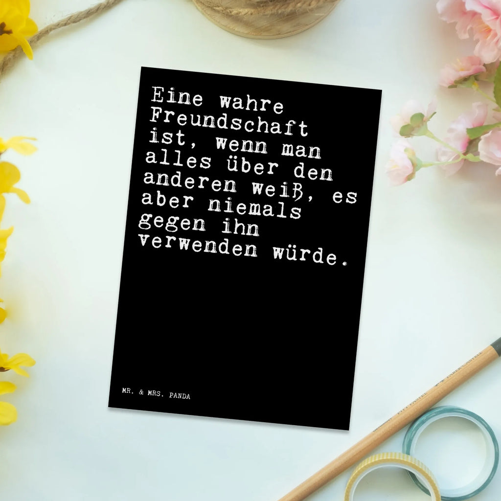 Postkarte Eine wahre Freundschaft ist,... Postkarte, Karte, Geschenkkarte, Grußkarte, Einladung, Ansichtskarte, Geburtstagskarte, Einladungskarte, Dankeskarte, Ansichtskarten, Einladung Geburtstag, Einladungskarten Geburtstag, Spruch, Sprüche, lustige Sprüche, Weisheiten, Zitate, Spruch Geschenke, Spruch Sprüche Weisheiten Zitate Lustig Weisheit Worte