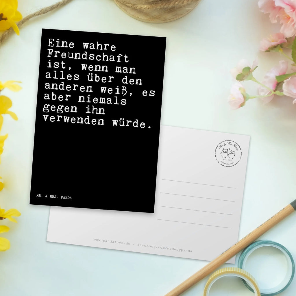 Postkarte Eine wahre Freundschaft ist,... Postkarte, Karte, Geschenkkarte, Grußkarte, Einladung, Ansichtskarte, Geburtstagskarte, Einladungskarte, Dankeskarte, Ansichtskarten, Einladung Geburtstag, Einladungskarten Geburtstag, Spruch, Sprüche, lustige Sprüche, Weisheiten, Zitate, Spruch Geschenke, Spruch Sprüche Weisheiten Zitate Lustig Weisheit Worte