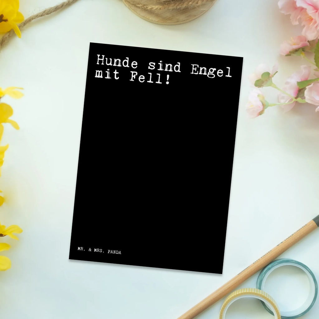 Postkarte Sprüche und Zitate Hunde sind Engel mit Fell! Postkarte, Karte, Geschenkkarte, Grußkarte, Einladung, Ansichtskarte, Geburtstagskarte, Einladungskarte, Dankeskarte, Ansichtskarten, Einladung Geburtstag, Einladungskarten Geburtstag, Spruch, Sprüche, lustige Sprüche, Weisheiten, Zitate, Spruch Geschenke, Spruch Sprüche Weisheiten Zitate Lustig Weisheit Worte