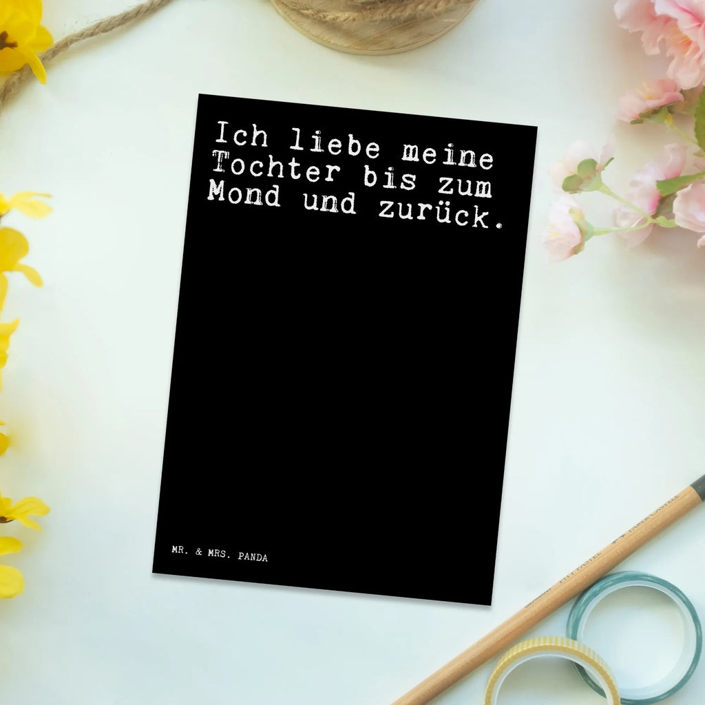 Postkarte Sprüche und Zitate Ich liebe meine Tochter bis zum Mond und zurück. Postkarte, Karte, Geschenkkarte, Grußkarte, Einladung, Ansichtskarte, Geburtstagskarte, Einladungskarte, Dankeskarte, Ansichtskarten, Einladung Geburtstag, Einladungskarten Geburtstag, Spruch, Sprüche, lustige Sprüche, Weisheiten, Zitate, Spruch Geschenke, Spruch Sprüche Weisheiten Zitate Lustig Weisheit Worte