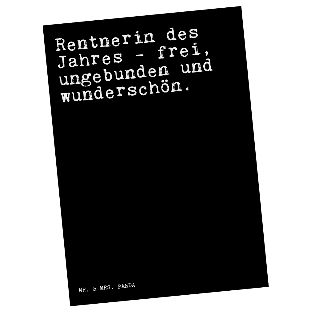 Postkarte Sprüche und Zitate Rentnerin des Jahres - frei, ungebunden und wunderschön. Postkarte, Karte, Geschenkkarte, Grußkarte, Einladung, Ansichtskarte, Geburtstagskarte, Einladungskarte, Dankeskarte, Ansichtskarten, Einladung Geburtstag, Einladungskarten Geburtstag, Spruch, Sprüche, lustige Sprüche, Weisheiten, Zitate, Spruch Geschenke, Spruch Sprüche Weisheiten Zitate Lustig Weisheit Worte