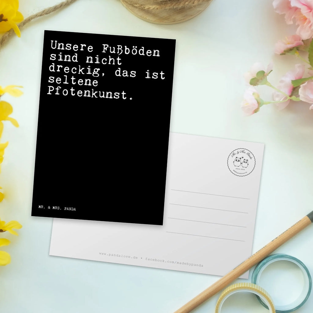 Postkarte Unsere Fußböden sind nicht... Postkarte, Karte, Geschenkkarte, Grußkarte, Einladung, Ansichtskarte, Geburtstagskarte, Einladungskarte, Dankeskarte, Ansichtskarten, Einladung Geburtstag, Einladungskarten Geburtstag, Spruch, Sprüche, lustige Sprüche, Weisheiten, Zitate, Spruch Geschenke, Spruch Sprüche Weisheiten Zitate Lustig Weisheit Worte