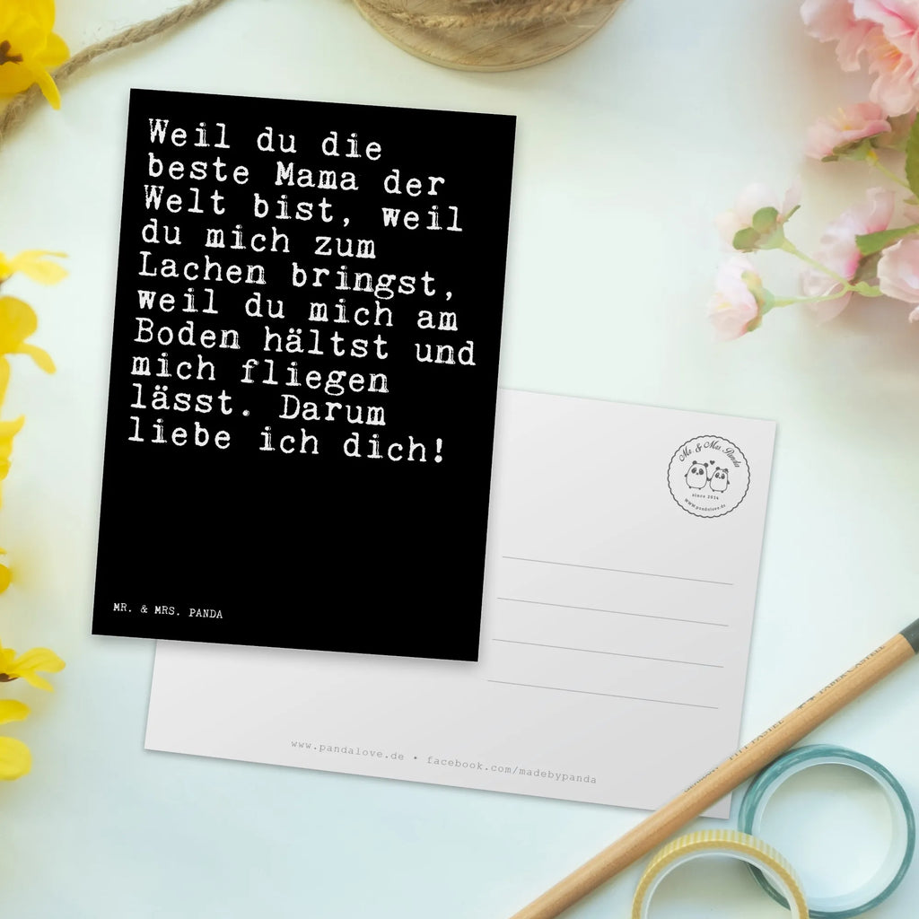 Postkarte Weil du die beste... Postkarte, Karte, Geschenkkarte, Grußkarte, Einladung, Ansichtskarte, Geburtstagskarte, Einladungskarte, Dankeskarte, Ansichtskarten, Einladung Geburtstag, Einladungskarten Geburtstag, Spruch, Sprüche, lustige Sprüche, Weisheiten, Zitate, Spruch Geschenke, Spruch Sprüche Weisheiten Zitate Lustig Weisheit Worte