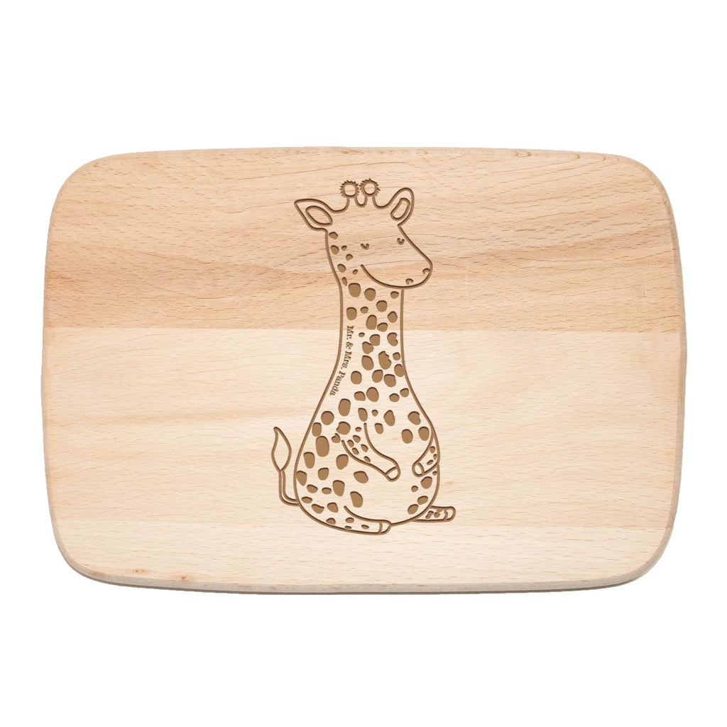 Frühstücksbrett Giraffe Zufrieden Frühstücksbrett, Holzbrett, Schneidebrett, Schneidebrett Holz, Frühstücksbrettchen, Küchenbrett, Afrika, Wildtiere, Giraffe, Zufrieden, Glück, Abenteuer