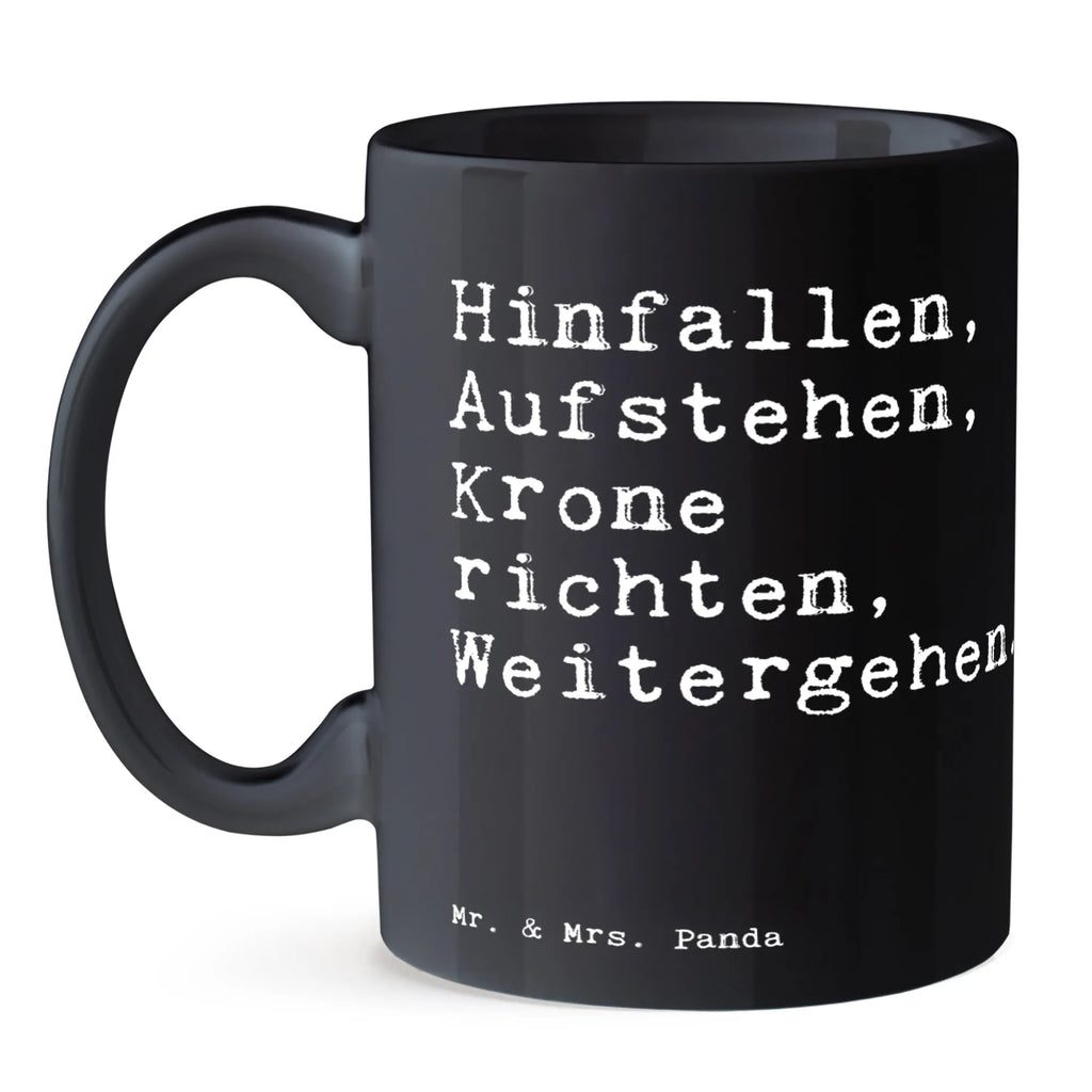 Tasse Hinfallen, Aufstehen, Krone richten,... Tasse, Kaffeetasse, Teetasse, Becher, Kaffeebecher, Teebecher, Keramiktasse, Porzellantasse, Büro Tasse, Geschenk Tasse, Tasse Sprüche, Tasse Motive, Kaffeetassen, Tasse bedrucken, Designer Tasse, Cappuccino Tassen, Schöne Teetassen, Spruch, Sprüche, lustige Sprüche, Weisheiten, Zitate, Spruch Geschenke, Spruch Sprüche Weisheiten Zitate Lustig Weisheit Worte