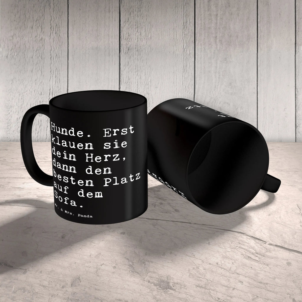 Tasse Hunde. Erst klauen sie... Tasse, Kaffeetasse, Teetasse, Becher, Kaffeebecher, Teebecher, Keramiktasse, Porzellantasse, Büro Tasse, Geschenk Tasse, Tasse Sprüche, Tasse Motive, Kaffeetassen, Tasse bedrucken, Designer Tasse, Cappuccino Tassen, Schöne Teetassen, Spruch, Sprüche, lustige Sprüche, Weisheiten, Zitate, Spruch Geschenke, Spruch Sprüche Weisheiten Zitate Lustig Weisheit Worte