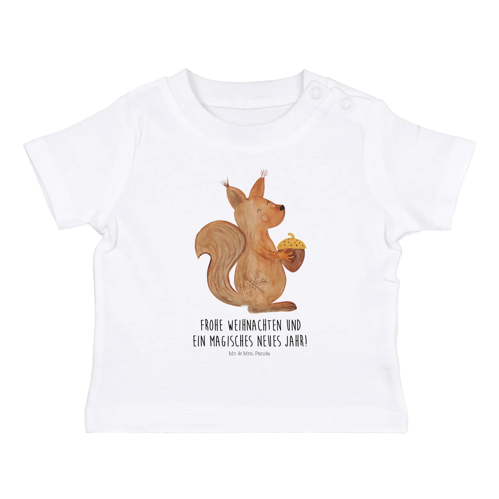 Organic Baby Shirt Eichhörnchen Weihnachtszeit Baby T-Shirt, Jungen Baby T-Shirt, Mädchen Baby T-Shirt, Shirt, Winter, Weihnachten, Weihnachtsdeko, Nikolaus, Advent, Heiligabend, Wintermotiv, Frohe Weihnachten, Frohes neues Jahr, Guten Rutsch, Weihnachtsmotiv, Weihnachtsgruß, Neujahr, Vogel