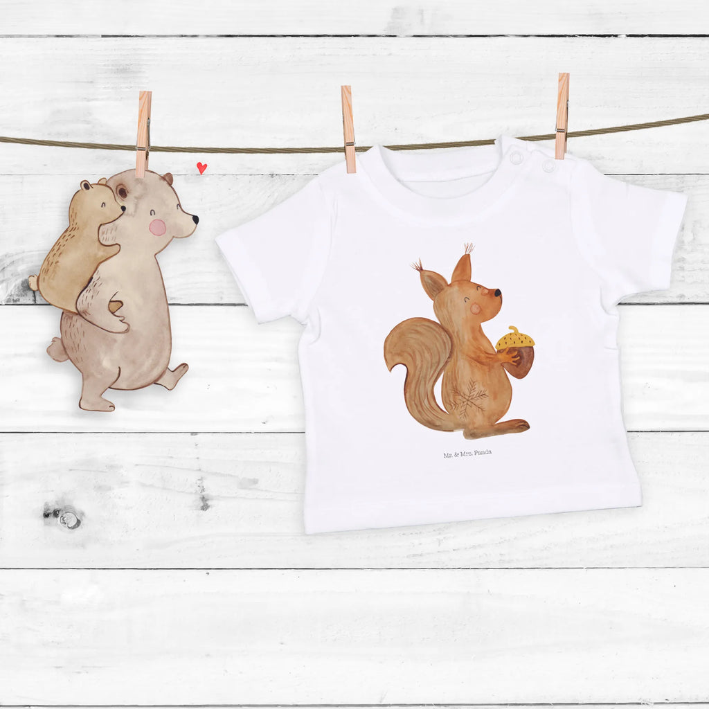 Organic Baby Shirt Eichhörnchen Weihnachtszeit Baby T-Shirt, Jungen Baby T-Shirt, Mädchen Baby T-Shirt, Shirt, Winter, Weihnachten, Weihnachtsdeko, Nikolaus, Advent, Heiligabend, Wintermotiv, Frohe Weihnachten, Frohes neues Jahr, Guten Rutsch, Weihnachtsmotiv, Weihnachtsgruß, Neujahr, Vogel