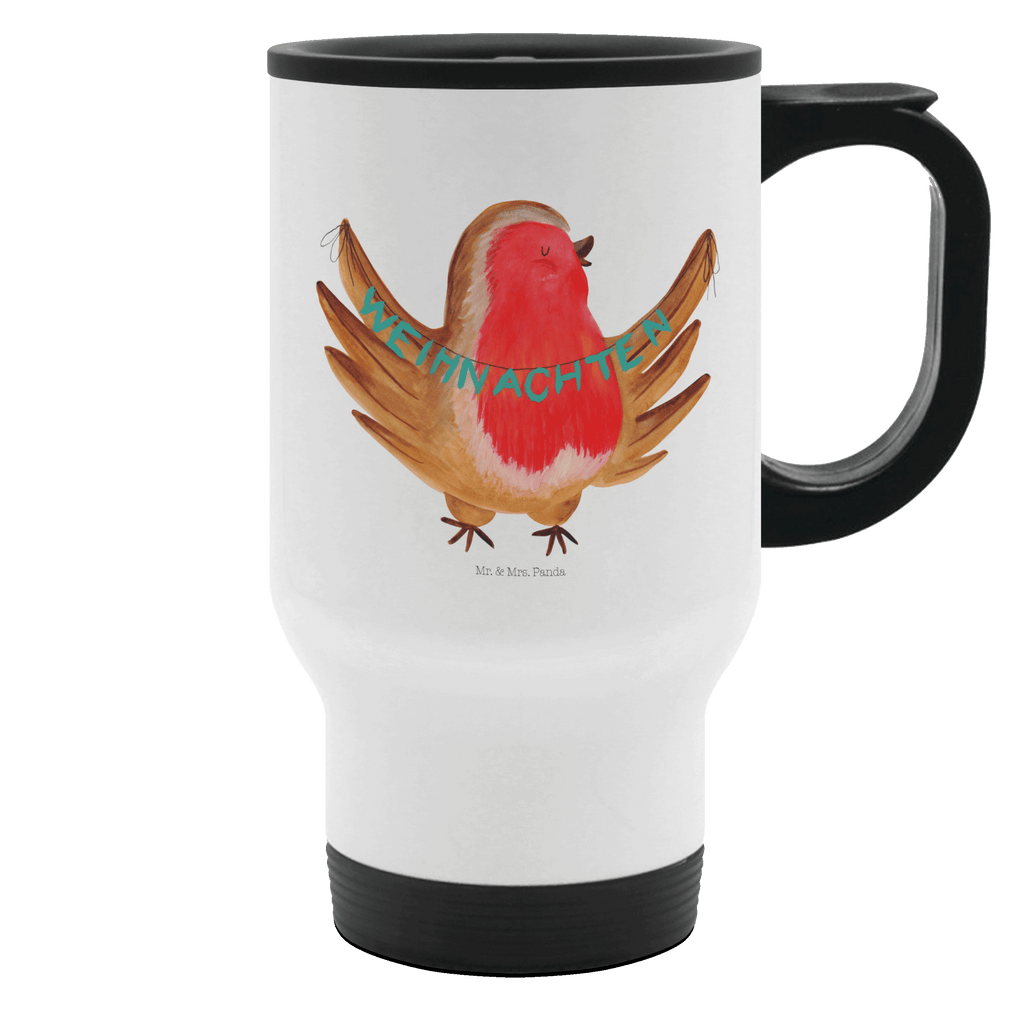 Thermobecher Rotkehlchen Weihnachten Thermobecher, To Go Becher, Thermotasse, Kaffeebecher, Isolierbecher, Thermobecher To Go, Warmhaltetasse, Edelstahlbecher, Reisebecher, Tasse mit Deckel, Thermobecher für 400 ml, Kaffeetasse zum Mitnehmen, Tasse zum Mitnehmen, Spülmaschinenfest, Winter, Weihnachten, Weihnachtsdeko, Nikolaus, Advent, Heiligabend, Wintermotiv, Frohe Weihnachten, Weihnachtsmotiv, Weihnachtsgruß, Vogel, xmas