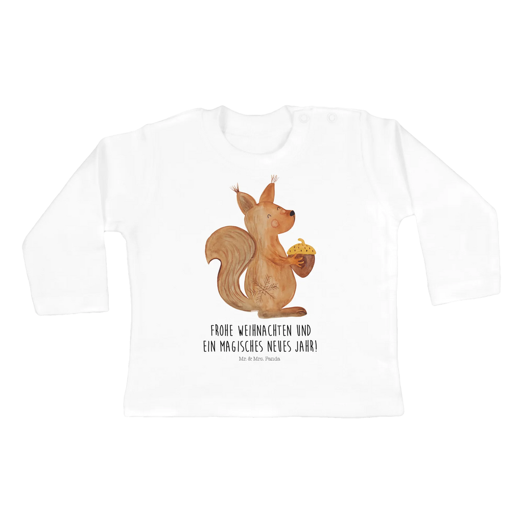 Baby Longsleeve Eichhörnchen Weihnachtszeit Mädchen, Jungen, Baby, Langarm, Bio, Kleidung, Winter, Weihnachten, Weihnachtsdeko, Nikolaus, Advent, Heiligabend, Wintermotiv, Frohe Weihnachten, Frohes neues Jahr, Guten Rutsch, Weihnachtsmotiv, Weihnachtsgruß, Neujahr, Vogel