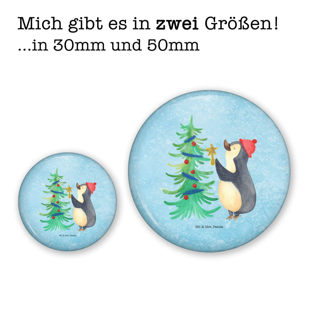 Button Pinguin Weihnachtsbaum 50mm Button, Button, Pin, Anstecknadel, Winter, Weihnachten, Weihnachtsdeko, Nikolaus, Advent, Heiligabend, Wintermotiv, Pinguin