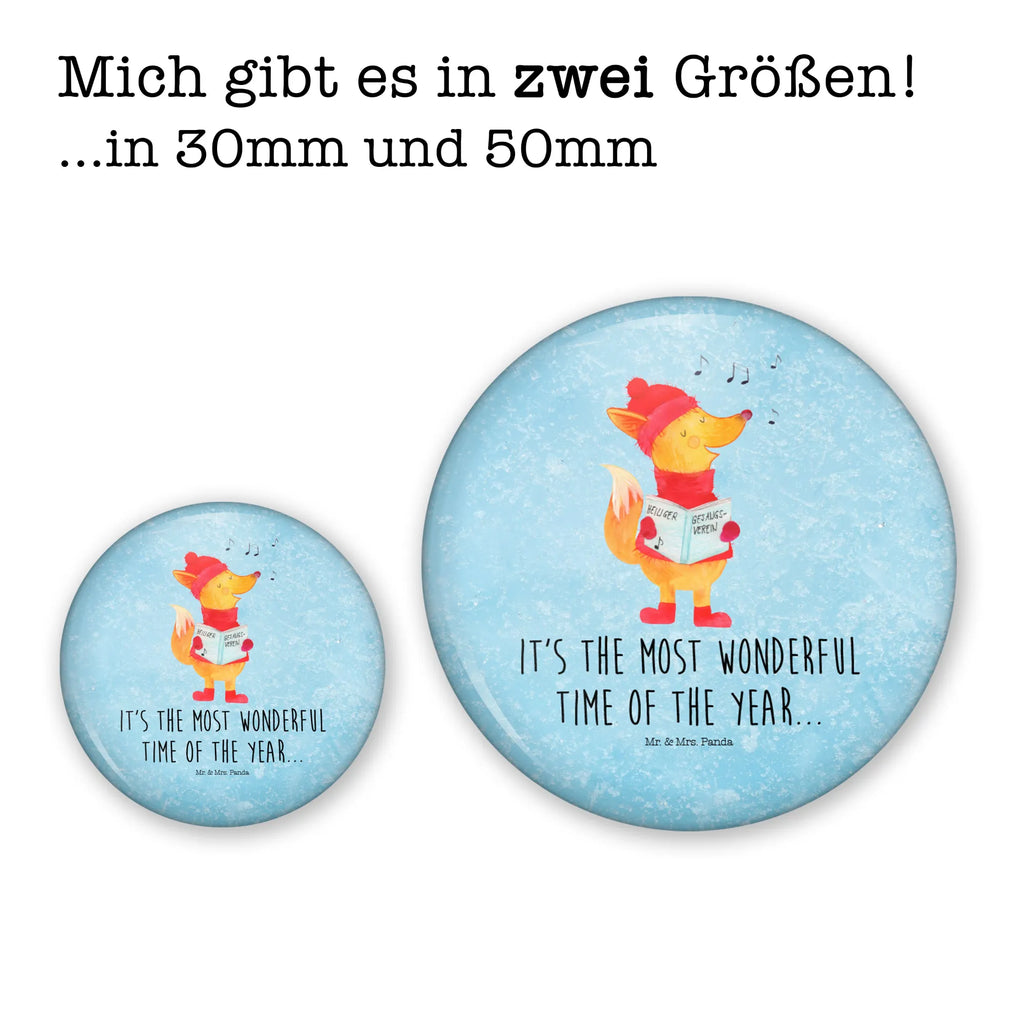 Button Fuchs Sänger 50mm Button, Button, Pin, Anstecknadel, Winter, Weihnachten, Weihnachtsdeko, Nikolaus, Advent, Heiligabend, Wintermotiv, Fuchs, Füchse, Sänger, Geschenk Sänger, Singen, Weihnachtslieder