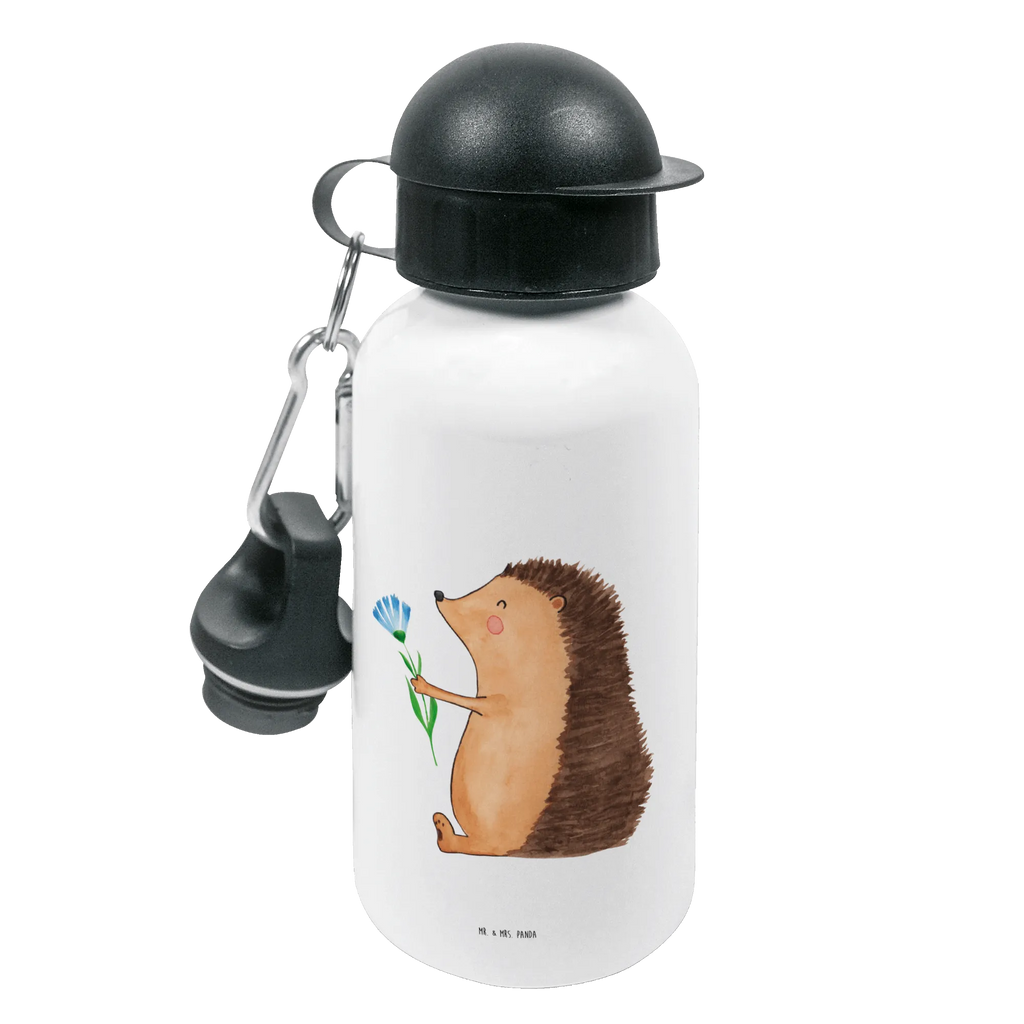 Kindertrinkflasche Igel mit Blume Kindertrinkflasche, Kinder Trinkflasche, Trinkflasche, Flasche, Kinderflasche, Kinder, Kids, Kindergarten Flasche, Grundschule, Jungs, Mädchen, Tiermotive, Gute Laune, lustige Sprüche, Tiere, Igel, Gute Besserung, Genesungswünsche, Krankheit, Krankenhaus, krank, Besuch