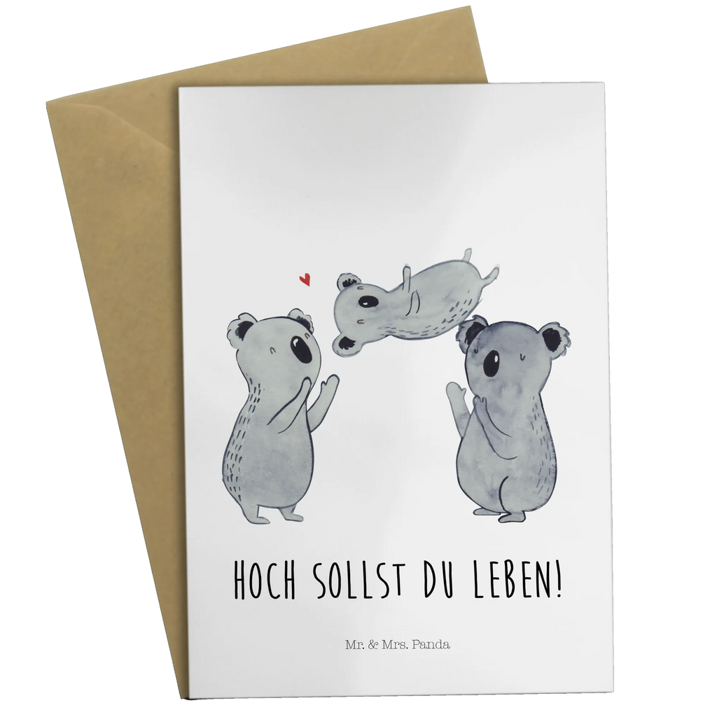 Grußkarte Koala Feiern Sich Grußkarte, Klappkarte, Einladungskarte, Glückwunschkarte, Hochzeitskarte, Geburtstagskarte, Karte, Ansichtskarten, Geburtstag, Geburtstagsgeschenk, Geschenk, Koala, Familie, Kind, Eltern, Herz, Liebe