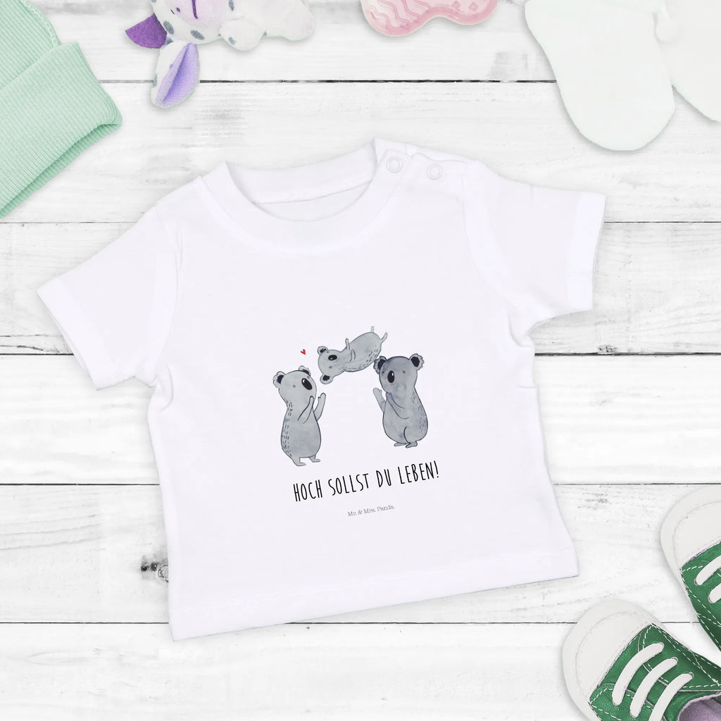 Organic Baby Shirt Koalas Feiern Baby T-Shirt, Jungen Baby T-Shirt, Mädchen Baby T-Shirt, Shirt, Geburtstag, Geburtstagsgeschenk, Geschenk, Koala, Familie, Kind, Eltern, Herz, Liebe