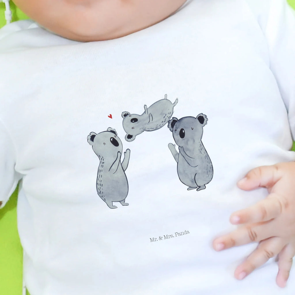 Organic Baby Shirt Koalas Feiern Baby T-Shirt, Jungen Baby T-Shirt, Mädchen Baby T-Shirt, Shirt, Geburtstag, Geburtstagsgeschenk, Geschenk, Koala, Familie, Kind, Eltern, Herz, Liebe