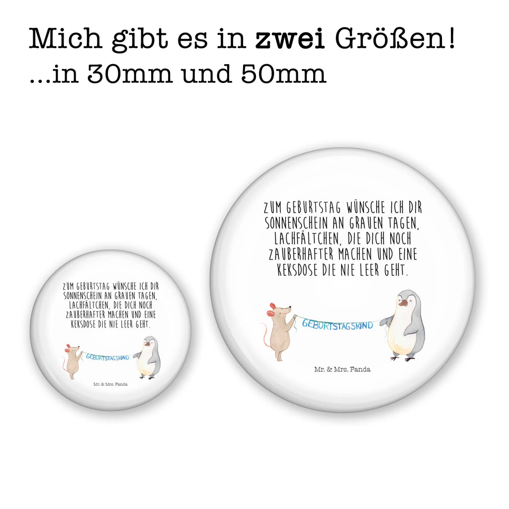 Button Maus Pinguin Geburtstag 50mm Button, Button, Pin, Anstecknadel, Geburtstag, Geburtstagsgeschenk, Geschenk, Maus, Pinguin, Geburtstage, Happy Birthday, Geburtstagsfeier