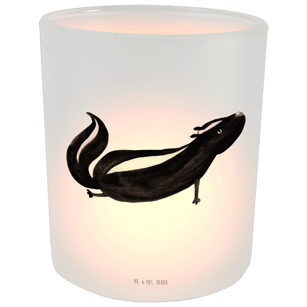 Windlicht Stinktier Yoga Windlicht Glas, Teelichtglas, Teelichthalter, Teelichter, Kerzenglas, Windlicht Kerze, Kerzenlicht, Glas Windlicht, Windlicht Zur Hochzeit, Windlicht Deko, Windlicht Hochzeit, Teelichtgläser, Windlicht Dekorieren, Stinktier, Skunk, Wildtier, Raubtier, Stinker, Stinki, Yoga, Namaste, Lebe, Liebe, Lache