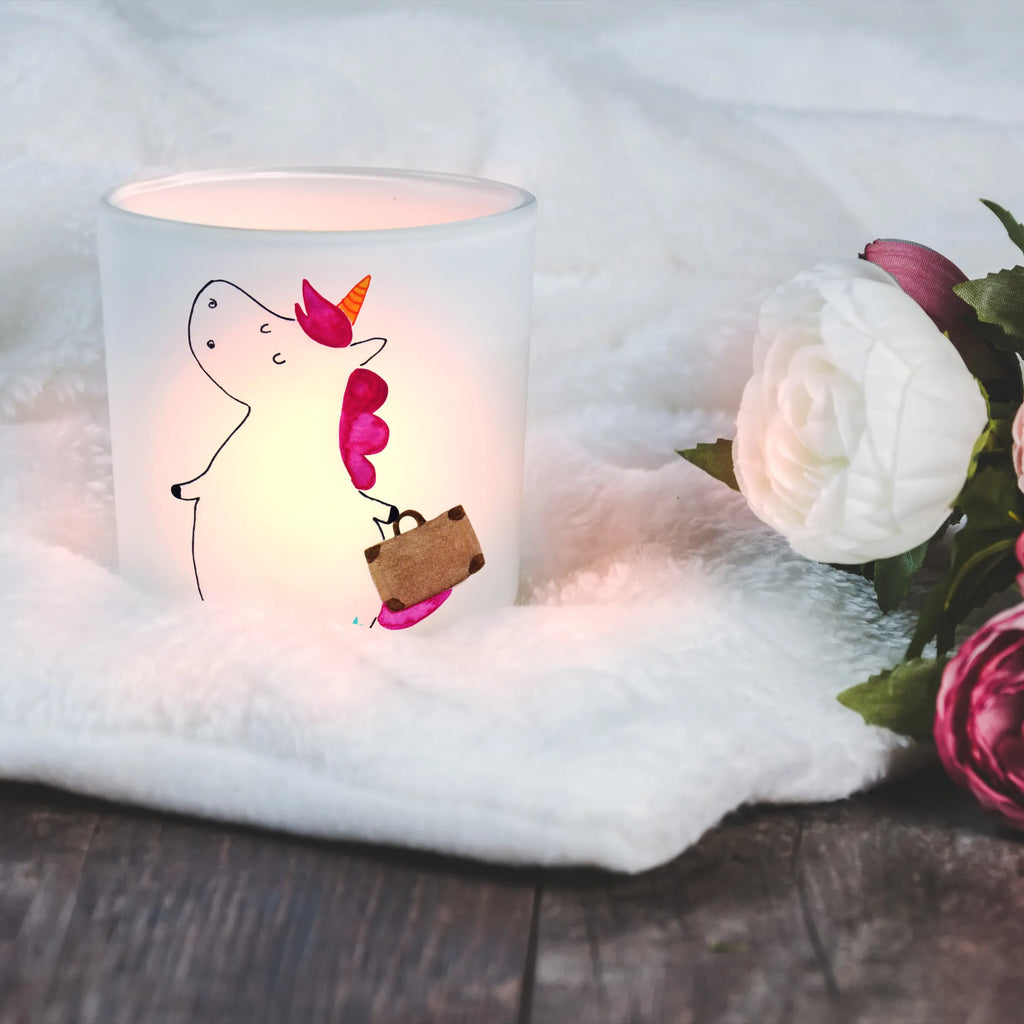 Windlicht Einhorn Koffer Windlicht Glas, Teelichtglas, Teelichthalter, Teelichter, Kerzenglas, Windlicht Kerze, Kerzenlicht, Glas Windlicht, Windlicht Zur Hochzeit, Windlicht Deko, Windlicht Hochzeit, Teelichtgläser, Windlicht Dekorieren, Einhorn, Einhörner, Einhorn Deko, Pegasus, Unicorn, unicorn, Koffer, Verreisen, Reise, Gepäck, Abenteuer, Erwachsen, Kind, albern, Spaß, lustig, witzig