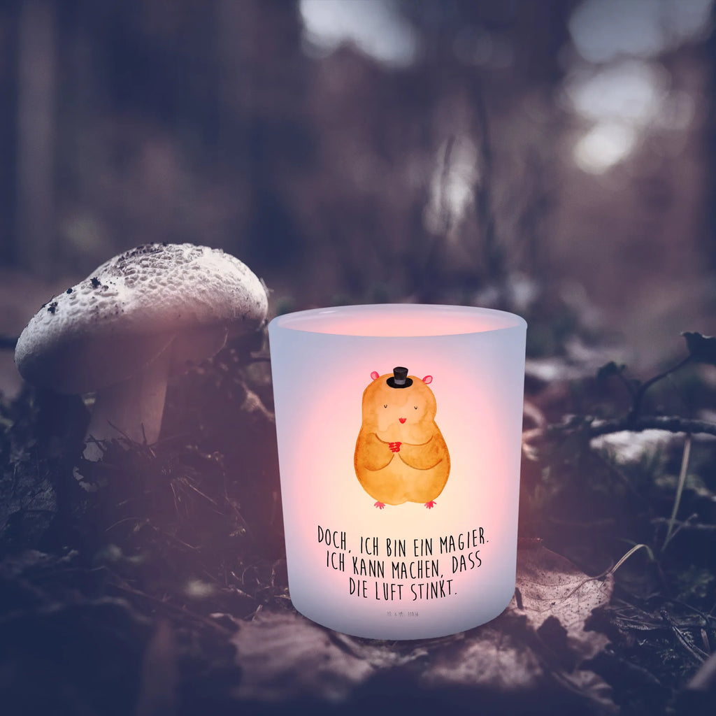 Windlicht Hamster Hut Windlicht Glas, Teelichtglas, Teelichthalter, Teelichter, Kerzenglas, Windlicht Kerze, Kerzenlicht, Glas Windlicht, Windlicht Zur Hochzeit, Windlicht Deko, Windlicht Hochzeit, Teelichtgläser, Windlicht Dekorieren, Tiermotive, Gute Laune, lustige Sprüche, Tiere, Hamster, Hut, Magier, Zylinder, Zwerghamster, Zauberer