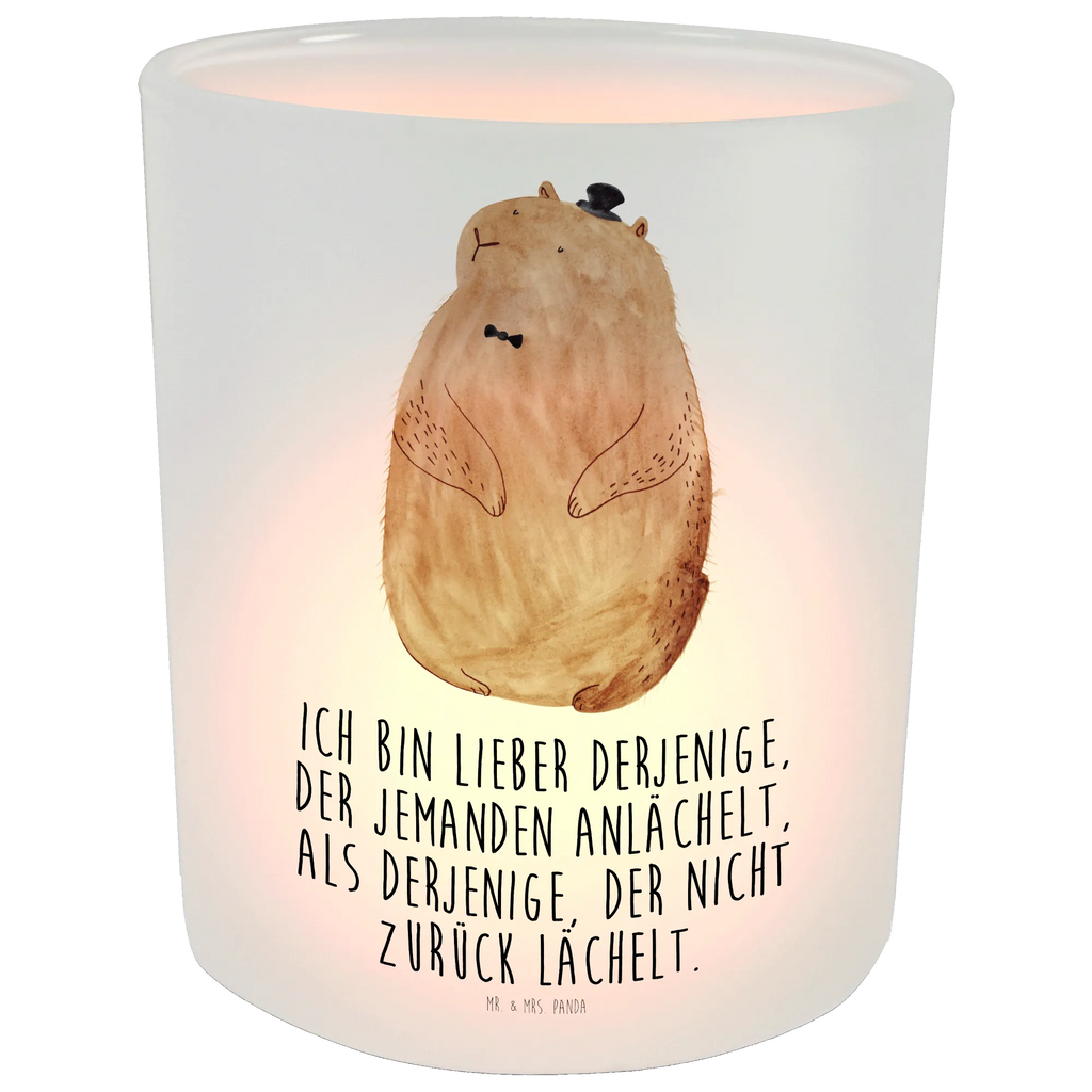 Windlicht Murmeltier Windlicht Glas, Teelichtglas, Teelichthalter, Teelichter, Kerzenglas, Windlicht Kerze, Kerzenlicht, Glas Windlicht, Windlicht Zur Hochzeit, Windlicht Deko, Windlicht Hochzeit, Teelichtgläser, Windlicht Dekorieren, Tiermotive, Gute Laune, lustige Sprüche, Tiere, Murmeltier, Knigge, Fröhlichkeit, Freundlichkeit, Respekt, Anstand