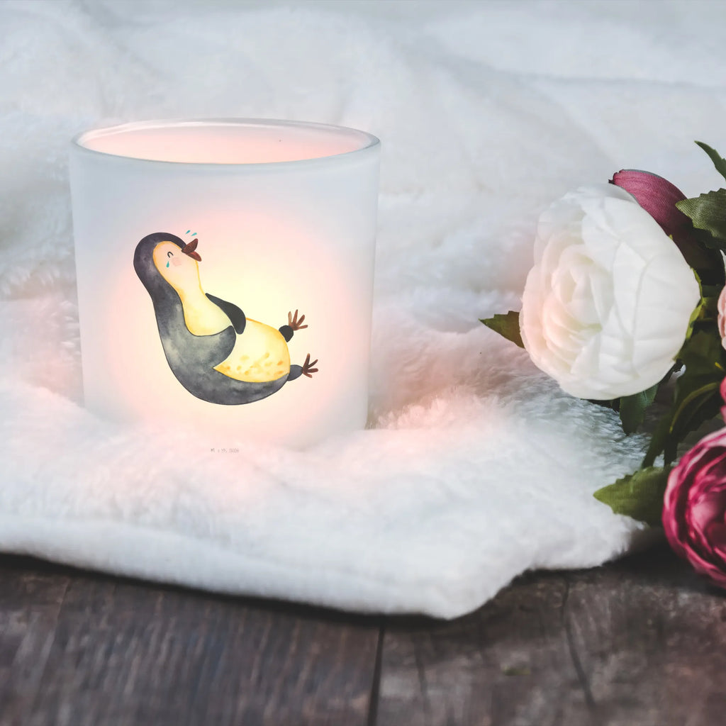 Windlicht Pinguin lachend Windlicht Glas, Teelichtglas, Teelichthalter, Teelichter, Kerzenglas, Windlicht Kerze, Kerzenlicht, Glas Windlicht, Windlicht Zur Hochzeit, Windlicht Deko, Windlicht Hochzeit, Teelichtgläser, Windlicht Dekorieren, Pinguin, Pinguine, lustiger Spruch, Optimismus, Fröhlich, Lachen, Humor, Fröhlichkeit