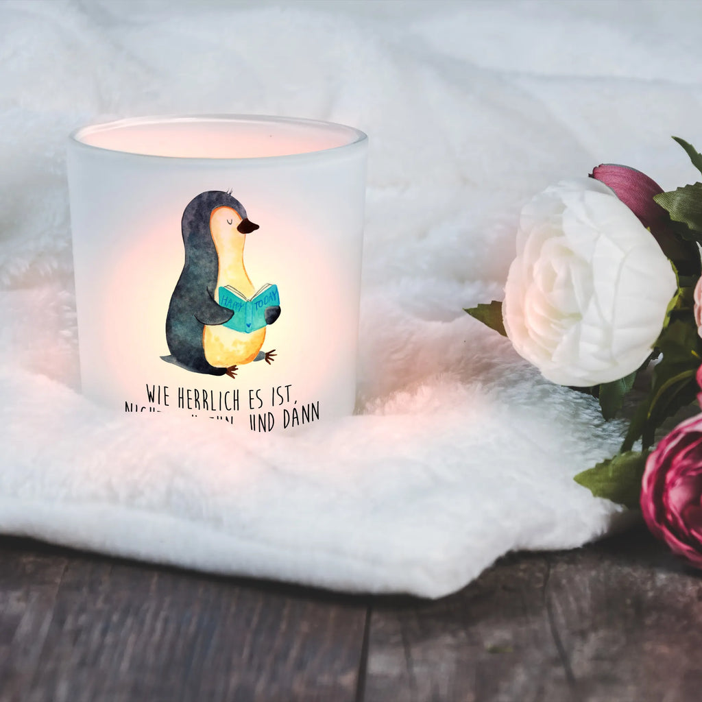 Windlicht Pinguin Buch Windlicht Glas, Teelichtglas, Teelichthalter, Teelichter, Kerzenglas, Windlicht Kerze, Kerzenlicht, Glas Windlicht, Windlicht Zur Hochzeit, Windlicht Deko, Windlicht Hochzeit, Teelichtgläser, Windlicht Dekorieren, Pinguin, Pinguine, Buch, Lesen, Bücherwurm, Nichtstun, Faulenzen, Ferien, Urlaub, Freizeit