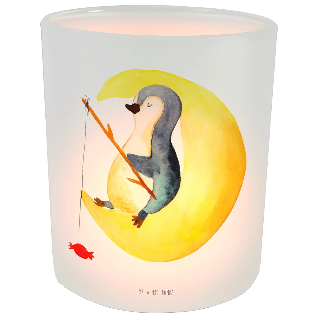 Windlicht Pinguin Mond Windlicht Glas, Teelichtglas, Teelichthalter, Teelichter, Kerzenglas, Windlicht Kerze, Kerzenlicht, Glas Windlicht, Windlicht Zur Hochzeit, Windlicht Deko, Windlicht Hochzeit, Teelichtgläser, Windlicht Dekorieren, Pinguin, Pinguine, Spruch, schlafen, Nachtruhe, Einschlafen, Schlafzimmer, Schlafstörungen, Gästezimmer