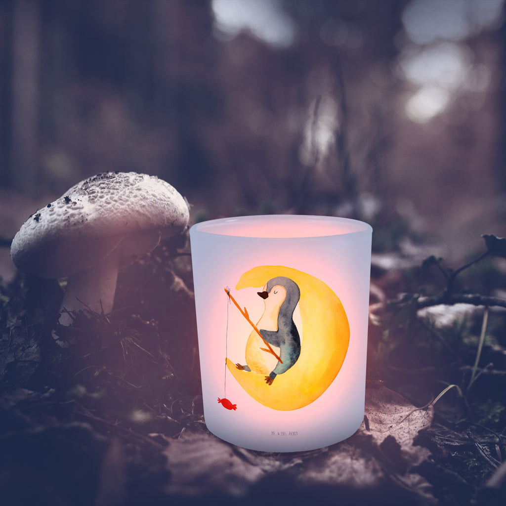 Windlicht Pinguin Mond Windlicht Glas, Teelichtglas, Teelichthalter, Teelichter, Kerzenglas, Windlicht Kerze, Kerzenlicht, Glas Windlicht, Windlicht Zur Hochzeit, Windlicht Deko, Windlicht Hochzeit, Teelichtgläser, Windlicht Dekorieren, Pinguin, Pinguine, Spruch, schlafen, Nachtruhe, Einschlafen, Schlafzimmer, Schlafstörungen, Gästezimmer