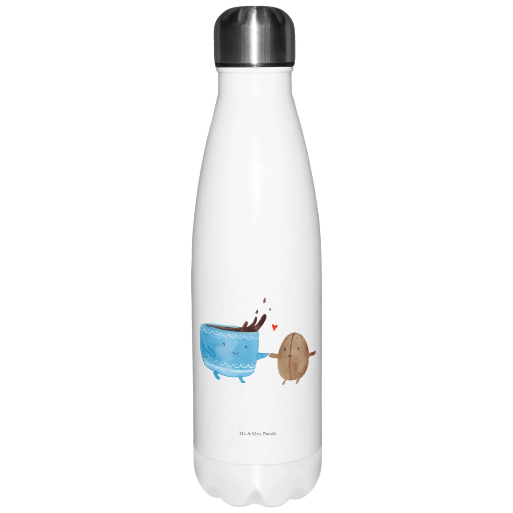 Thermosflasche Kaffee Bohne Isolierflasche, Thermoflasche, Trinkflasche, Thermos, Edelstahl, Tiermotive, Gute Laune, lustige Sprüche, Tiere, Kaffee, Kaffeebohne, Genuss, Zufriedenheit, Glück