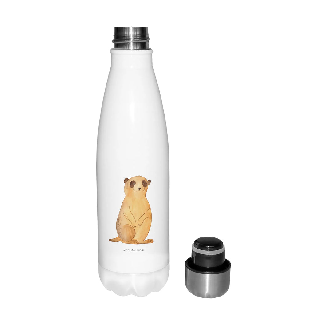 Thermosflasche Erdmännchen Isolierflasche, Thermoflasche, Trinkflasche, Thermos, Edelstahl, Afrika, Wildtiere, Erdmännchen, Reisen, Spruch, Weltreise, Afrikareise, Roadtrip, Traveling