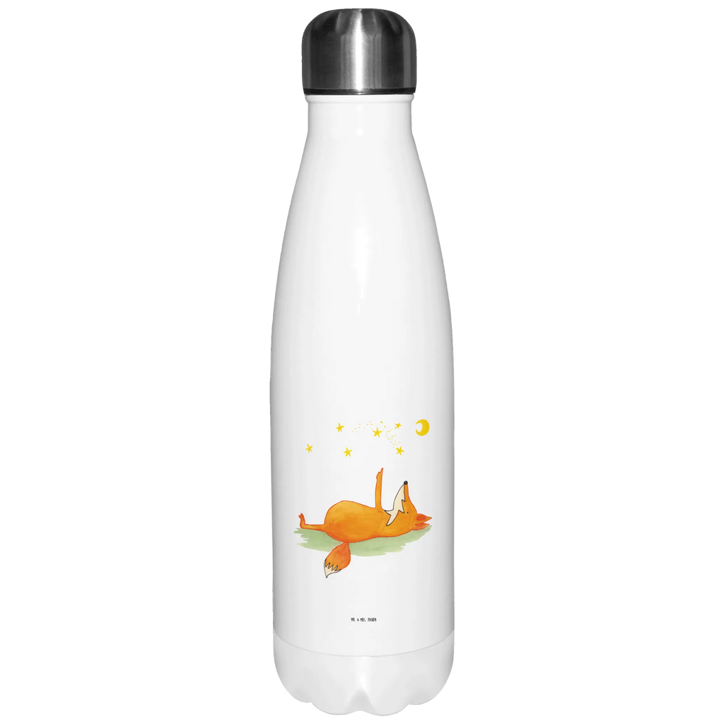 Thermosflasche Fuchs Sterne Isolierflasche, Thermoflasche, Trinkflasche, Thermos, Edelstahl, Fuchs, Füchse, tröstende Worte, Spruch positiv, Spruch schön, Romantik, Always Look on the Bright Side of Life