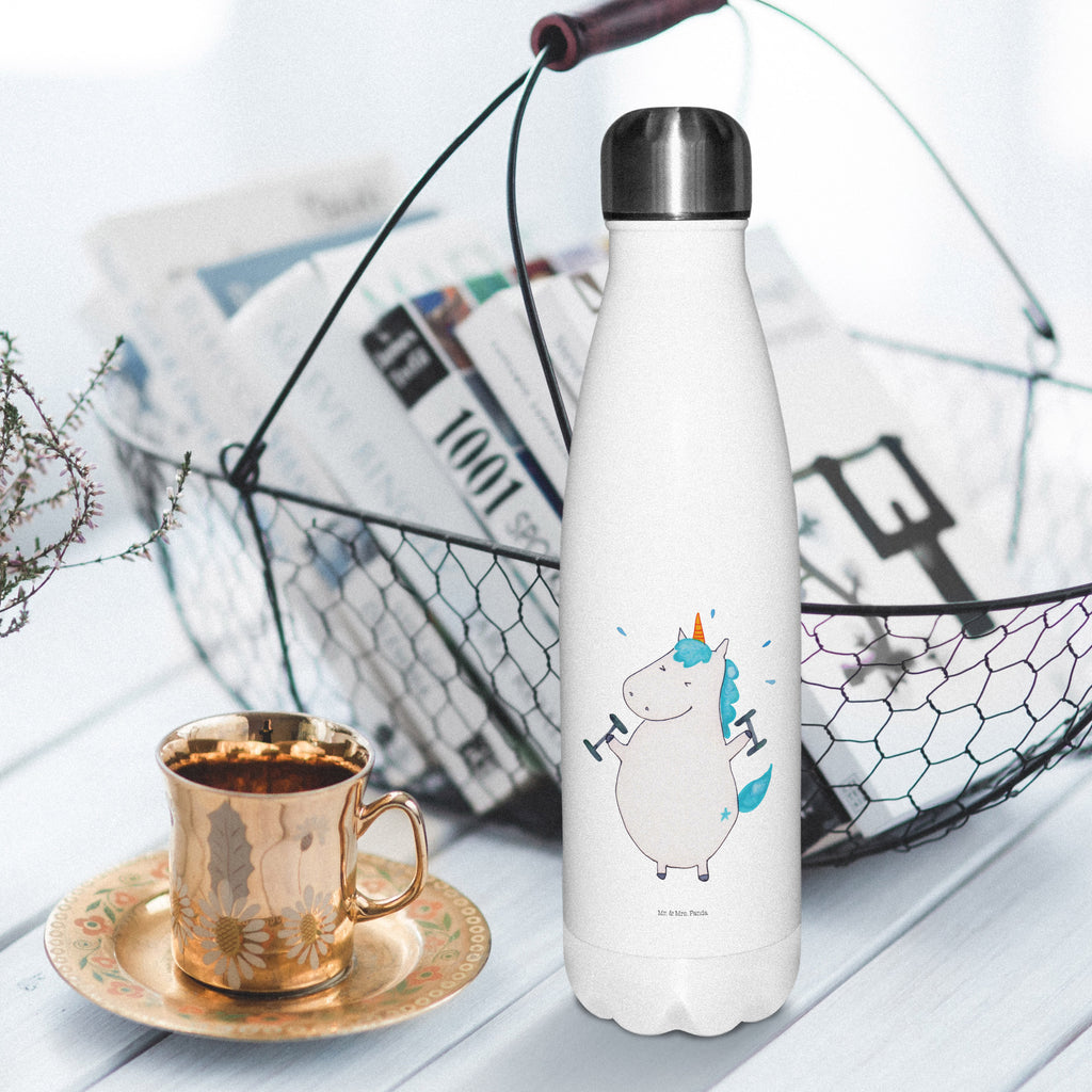 Thermosflasche Einhorn Fitness Isolierflasche, Thermoflasche, Trinkflasche, Thermos, Edelstahl, Einhorn, Einhörner, Einhorn Deko, Pegasus, Unicorn, Gym, Fitness, Fitnessstudio, Diät, Abnehmen, Sport, Pumpen, Geräte, Sixpack