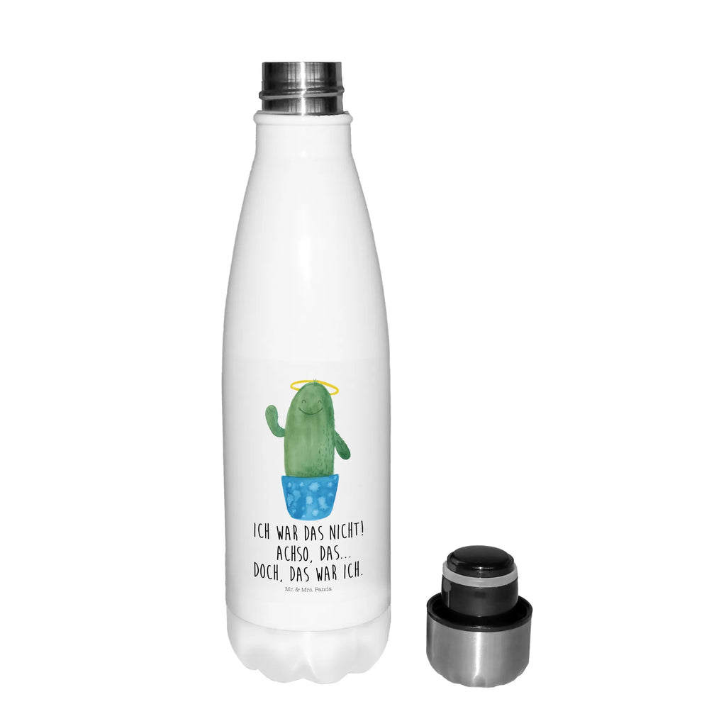 Thermosflasche Kaktus Heilig Isolierflasche, Thermoflasche, Trinkflasche, Thermos, Edelstahl, Kaktus, Kakteen, frech, lustig, Kind, Eltern, Familie, Bruder, Schwester, Schwestern, Freundin, Heiligenschein