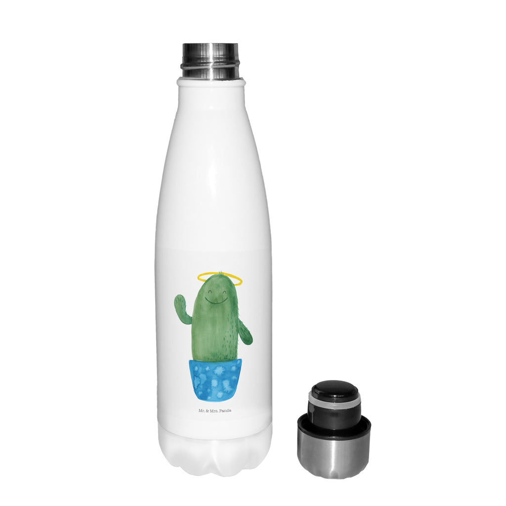 Thermosflasche Kaktus Heilig Isolierflasche, Thermoflasche, Trinkflasche, Thermos, Edelstahl, Kaktus, Kakteen, frech, lustig, Kind, Eltern, Familie, Bruder, Schwester, Schwestern, Freundin, Heiligenschein