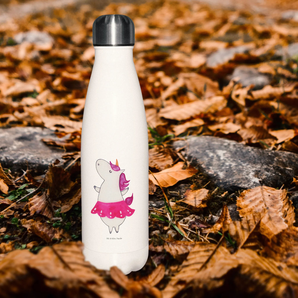 Thermosflasche Einhorn Ballerina Isolierflasche, Thermoflasche, Trinkflasche, Thermos, Edelstahl, Einhorn, Einhörner, Einhorn Deko, Pegasus, Unicorn, Tanzen, Ballerina, Party, Wohnung, Spaß, Feiern, Geburtstag, Tänzerin, Lebenslust, Lebensfreude