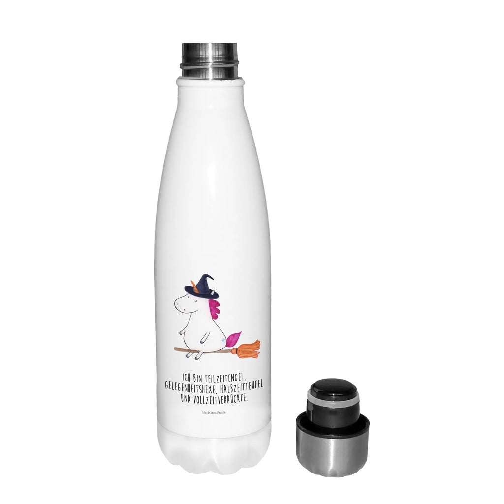 Thermosflasche Einhorn Hexe Isolierflasche, Thermoflasche, Trinkflasche, Thermos, Edelstahl, Einhorn, Einhörner, Einhorn Deko, Pegasus, Unicorn, Frau, Ehefrau, Hexe, Teufel, Engel, Verrückte, Freundin, Leben, Zicke