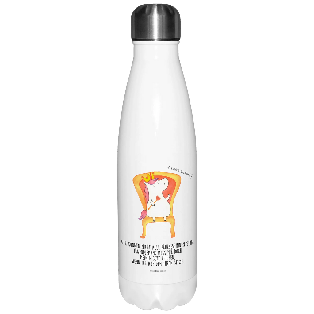 Thermosflasche Einhorn König Isolierflasche, Thermoflasche, Trinkflasche, Thermos, Edelstahl, Einhorn, Einhörner, Einhorn Deko, Pegasus, Unicorn, König, Präsident, Bundeskanzler, Herrscher, Kaiser, Prinzessin, Krone