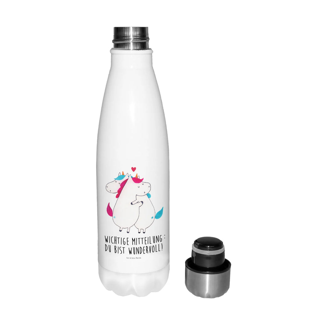 Thermosflasche Einhorn Mitteilung Isolierflasche, Thermoflasche, Trinkflasche, Thermos, Edelstahl, Einhorn, Einhörner, Einhorn Deko, Pegasus, Unicorn, Valentinstag, Valentine, Liebe, Geschenk, Partner, Ehe, lustig, witzig, Spruch