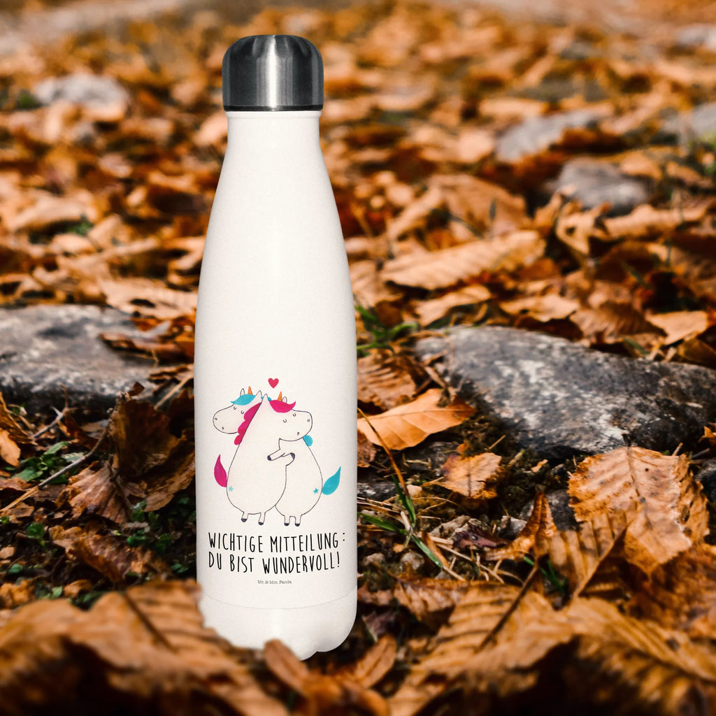 Thermosflasche Einhorn Mitteilung Isolierflasche, Thermoflasche, Trinkflasche, Thermos, Edelstahl, Einhorn, Einhörner, Einhorn Deko, Pegasus, Unicorn, Valentinstag, Valentine, Liebe, Geschenk, Partner, Ehe, lustig, witzig, Spruch